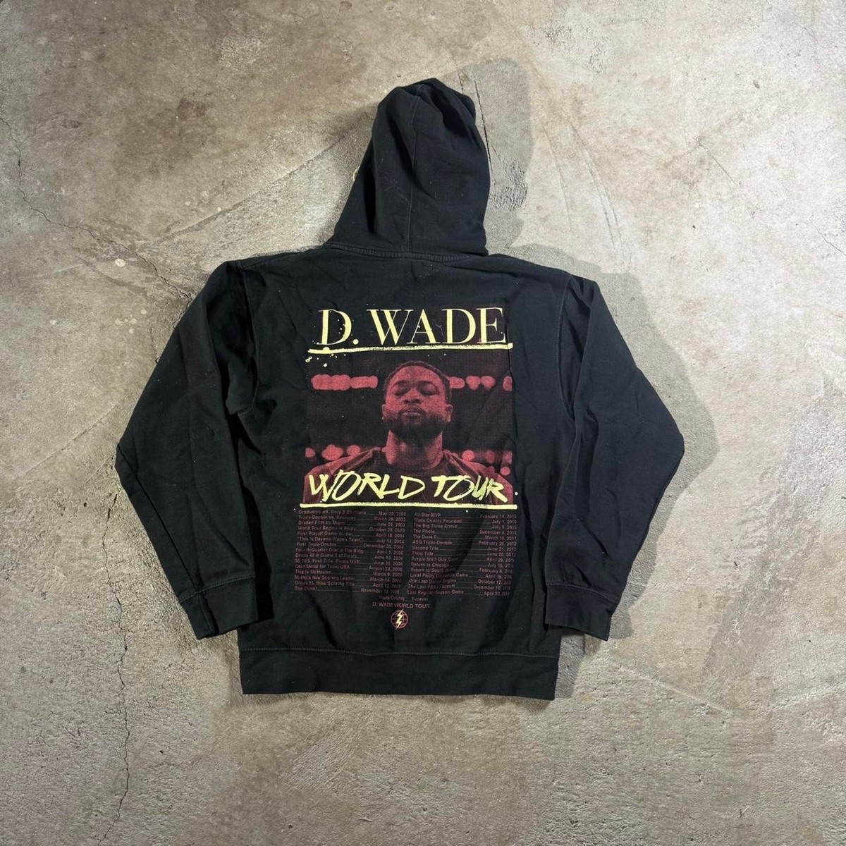 Black D Wade Graphic Hoodie View 4