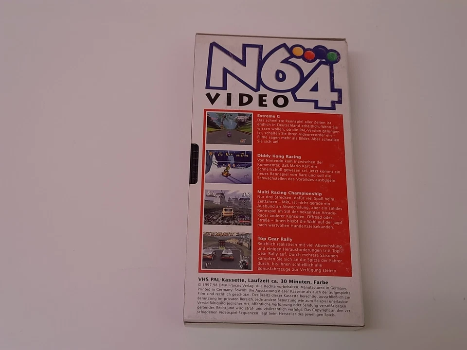 N64 Video Magazin 1/2 1998 VHS German PAL Video Nintendo Diddy Kong Racing - Bild 2 von 4