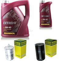 MANN-FILTER Inspektionspaket 6L Mannol Extreme 5W-40 FüR Vw Transporter Iv Bus