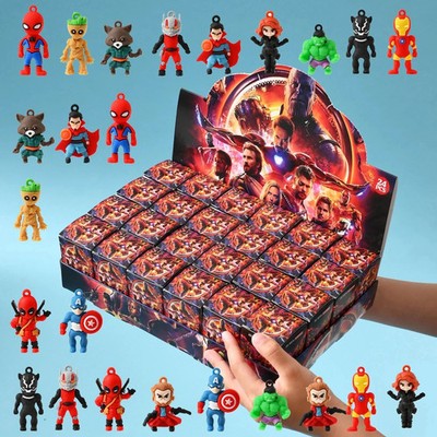 24PCS Marvel Spider-Man Blind Box Toy Figures Mini Action Figure Set Kids Gift