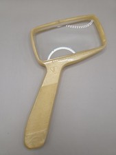 Bausch  Lomb Optical Bakelite 4"x2" Ivory Rectangle Magnifying Magnifier Glass