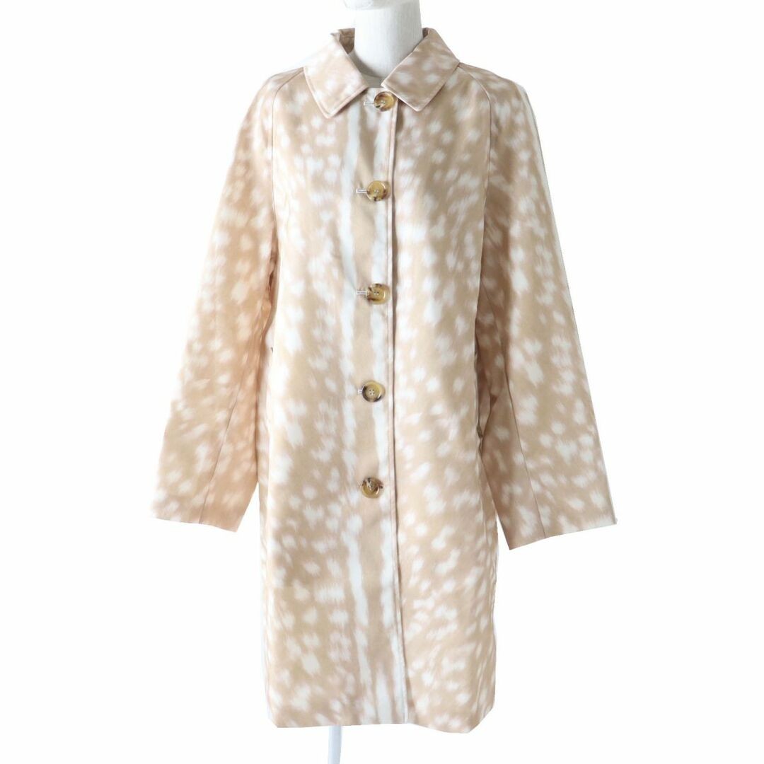 Burberry London Women's Beige Nylon Softfa Coat Size 40 England EG ZEA