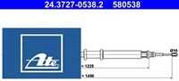 ATE 24.3727-0538.2 Seilzug FüR Feststellbremse Handbremsseil Bremsseil