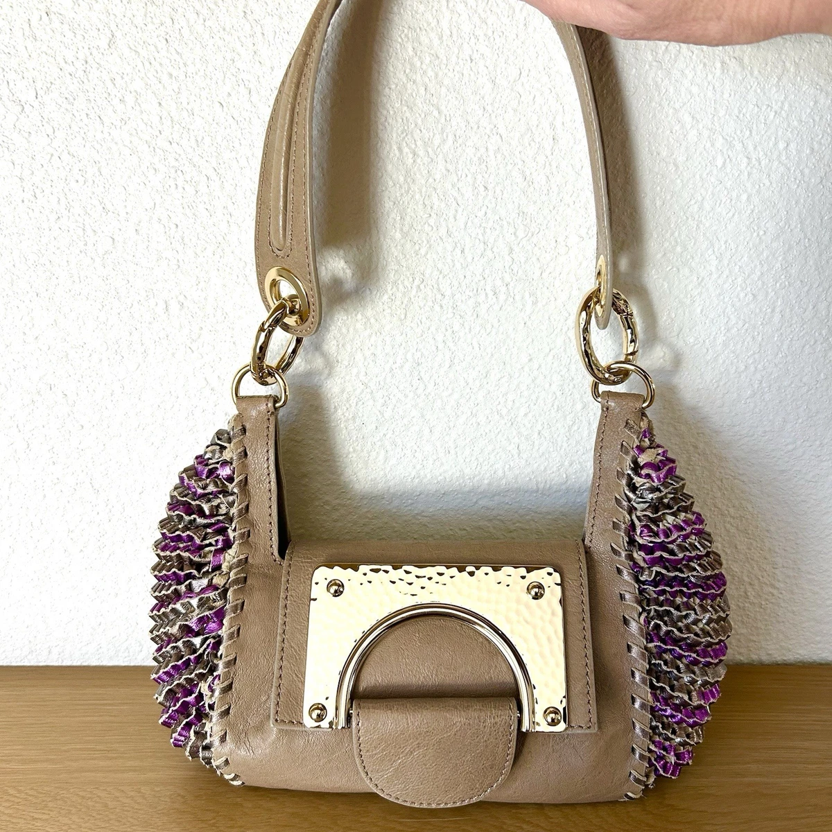 Diane Von Furstenberg peacock Ava Leather Belt Silver Buckle size small dust bag Diane von Furstenberg Silver Bags & Handbags for Women for  main image 2