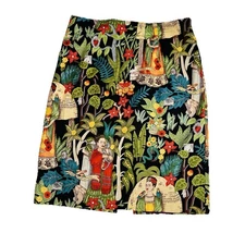 Marianna Deri Rare Sz XXL Emma Skirt Tropical Pattern Made inGermany Frida Kahlo