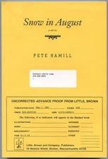 Pete HAMILL / Snow in August Uncorrected Proof 1st 1997