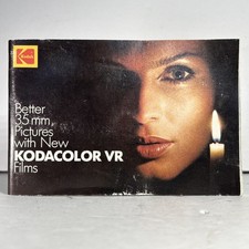1983 Kokak Better 35mm Pictures with New Kodacolor VR Films Manual