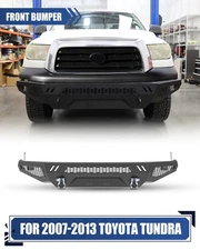 For 2007-2013 Toyota Tundra DIY Mid-Width Steel Front Bumper w/Park Sensor Hole