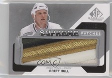 2014-15 SP Game Used Supreme Patch 71/12 Brett Hull #PA-BH Patch HOF 2d8
