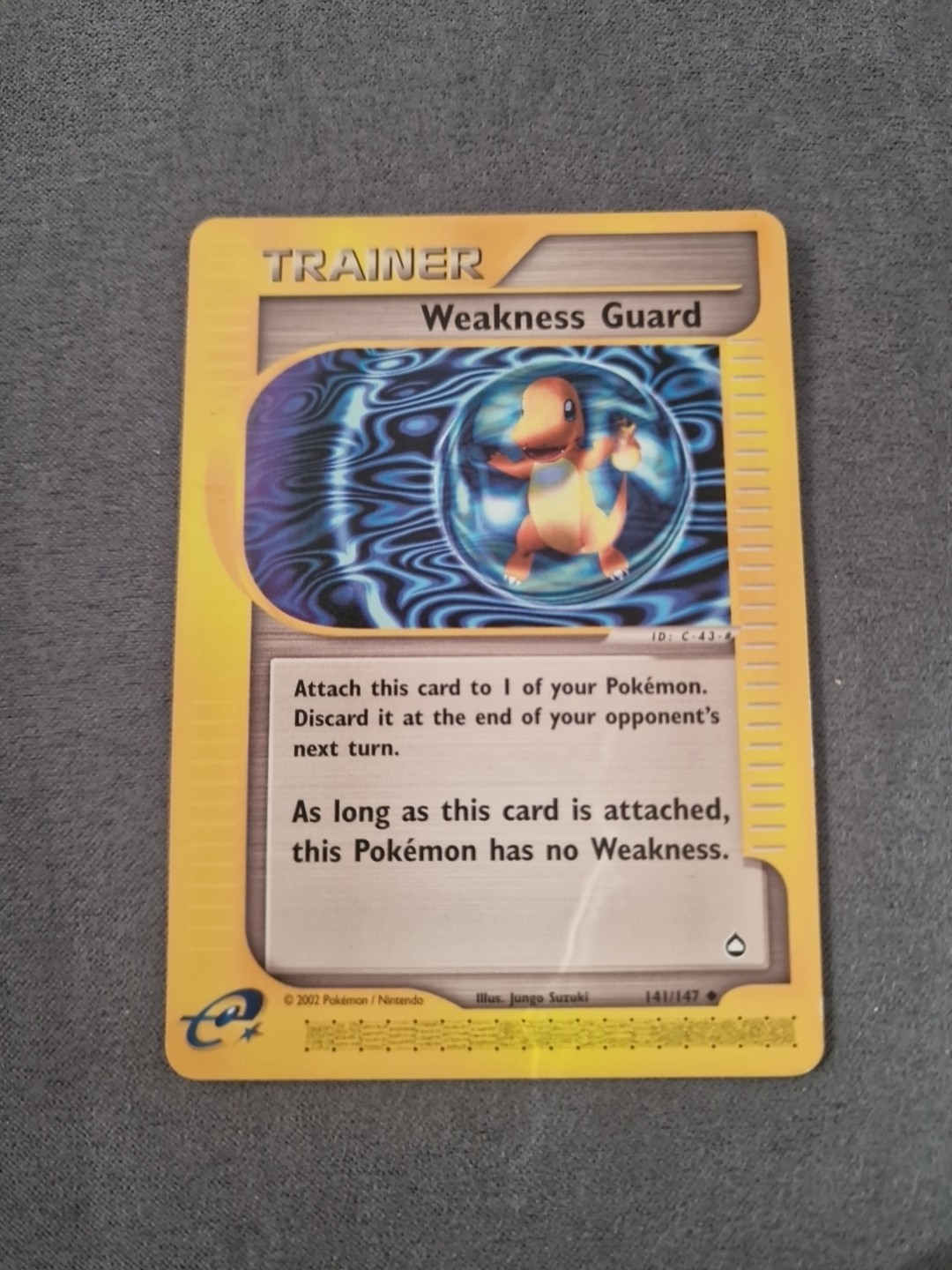 Pokemon TCG Aquapolis Trainer Card Weakness Guard 141/147 NM