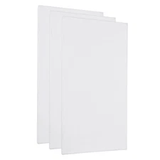 Paint Canvases, 3 Pack 6x4 Inch Square Stretched Art Board Panels White