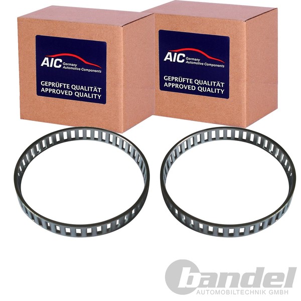 2X AIC ABS-SENSORRINGE Vorne Beidseitig Passend FÜR Audi A4 A6 A8 VW Passat-image