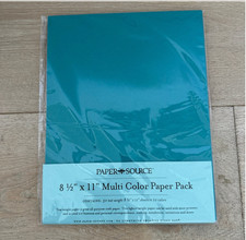 Paper Source 8.5x11 Multicolor Craft Paper, 50 sheets
