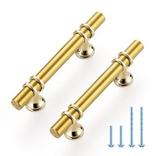 Ravinte 15-Pack 5" Gold Cabinet Pulls Handles - Kitchen Hardware