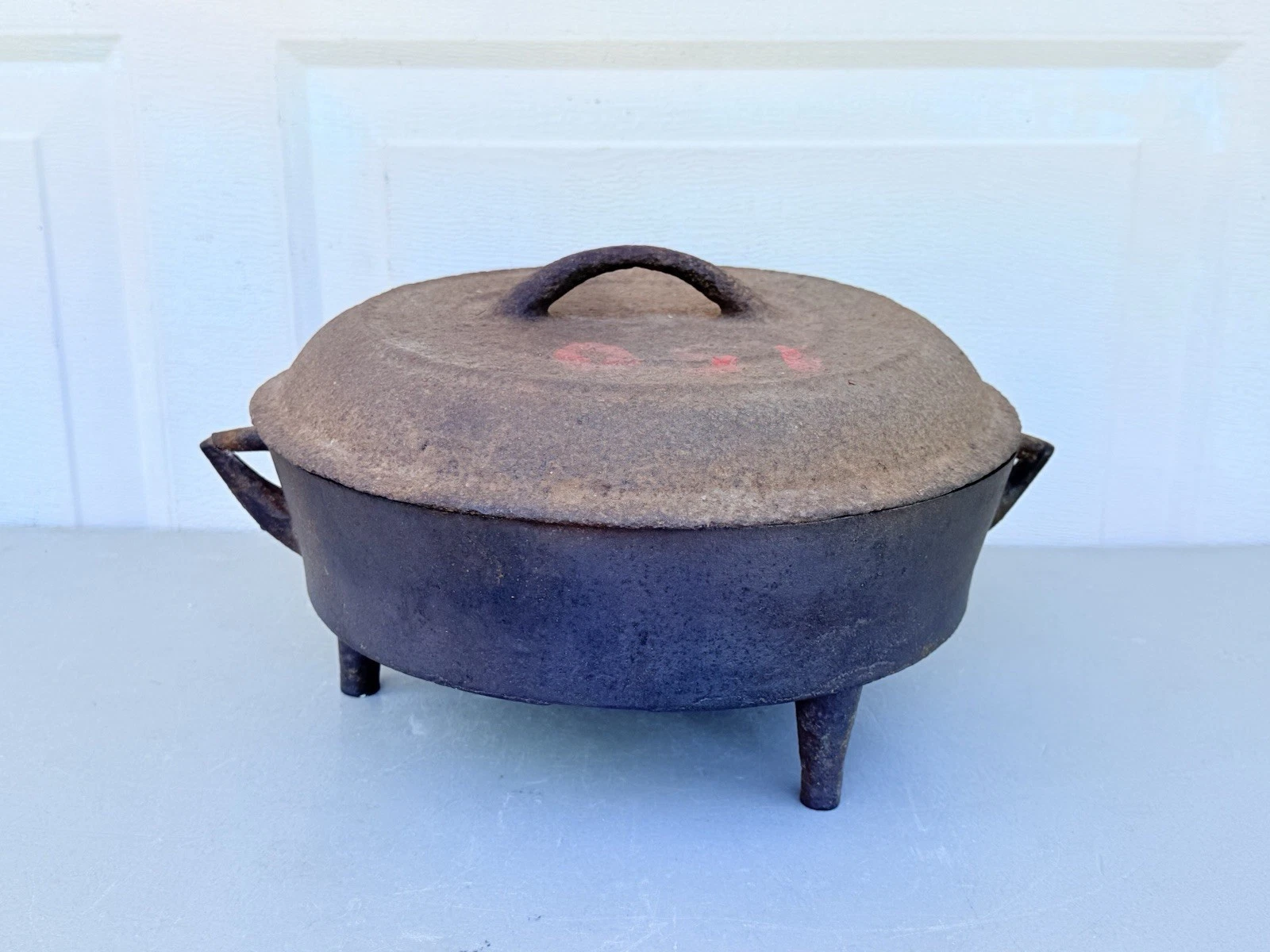 Antique Cast Iron Spider 3 Footed Pan Skillet Gate Mark Dutch Oven 12"
Opens in a new window or tab