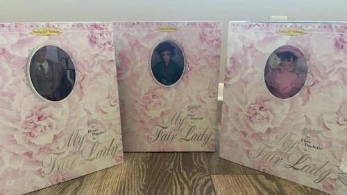 VTG. 1995 SET of 3 HOLLYWOOD LEGENDS MY FAIR LADY BARBIES and KEN New in Box