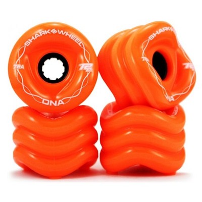 Shark Wheels DNA Longboard Rollen 72mm/78a (4er Set) orange Cruiser Caver 