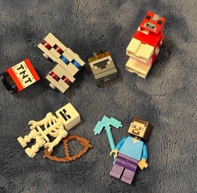 Lego Minecraft 21116 Crafting Box w/ Manuals 8-in-1 Building Set Steve Skeleton