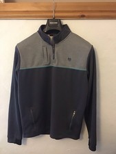 Palm Grove Quarter Zip Long Sleeve Golf Top Grey Size L