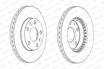FERODO DDF2078C Bremsscheibe für DACIA,RENAULT