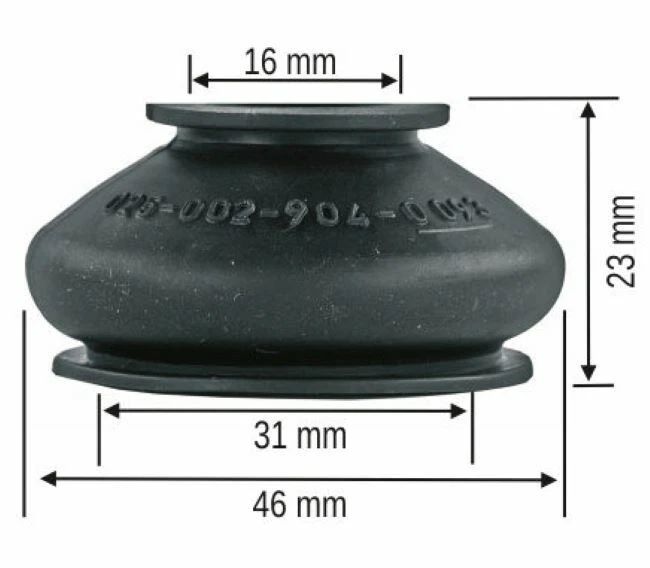 2x Spurstangenkopf Traggelenk Gummi Manschette 16x31x23 mm für VW Audi BMW - Bild 1 von 1