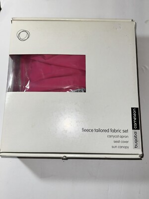BUGABOO CAMELEON TAILORED SET FLEECE COVERS FABRIC SET Pink Hood Apron Liner