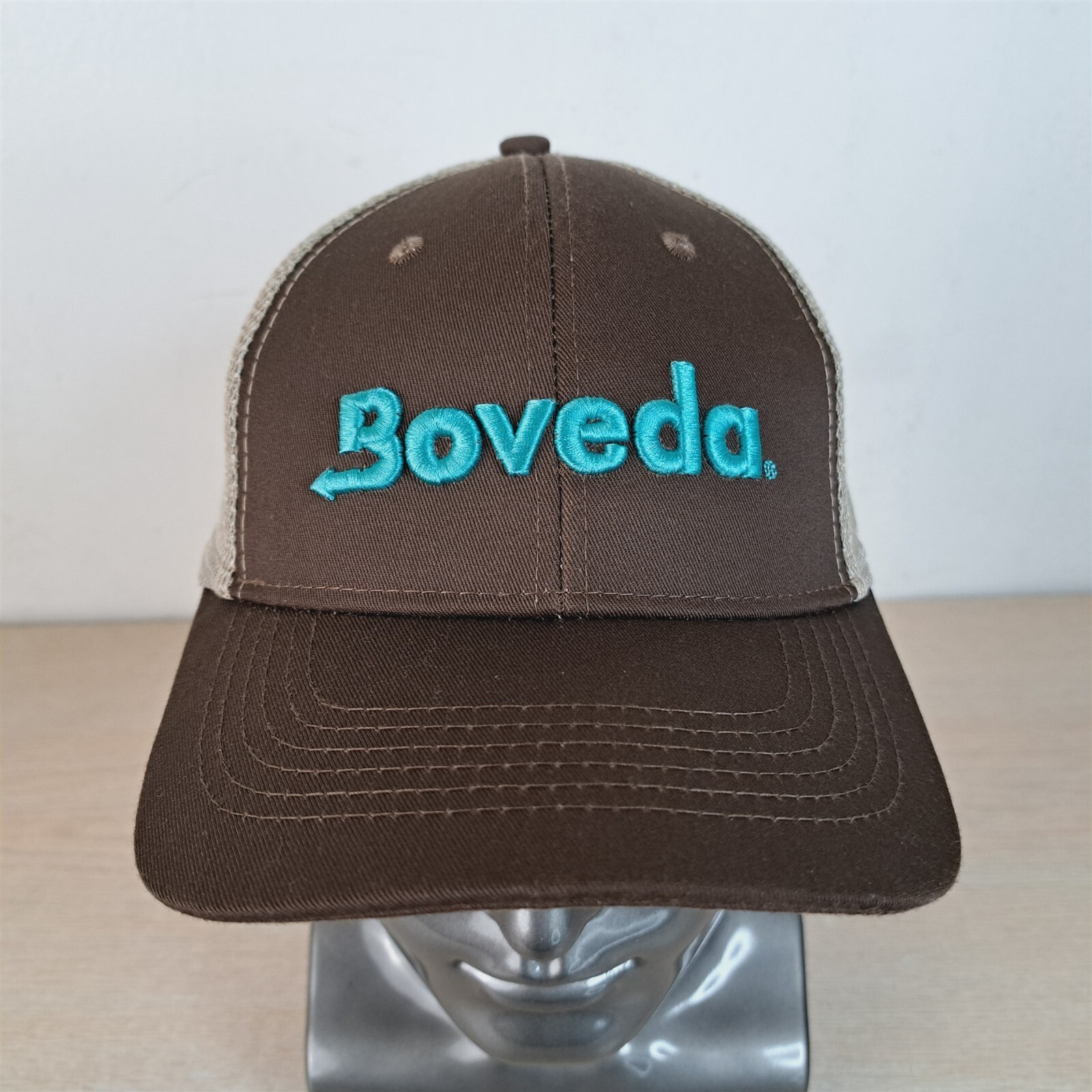BOVEDA ADJUSTABLE SNAPBACK TRUCKER/MESH HAT/CAP, BROWN, CIGAR/HUMIDTY CONTROL