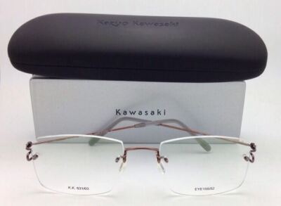 New KAZUO KAWASAKI Eyeglasses MP 631 03 53-19 Rimless Titanium