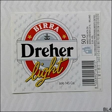 Birra Dreher Light Beer Label (BL4)