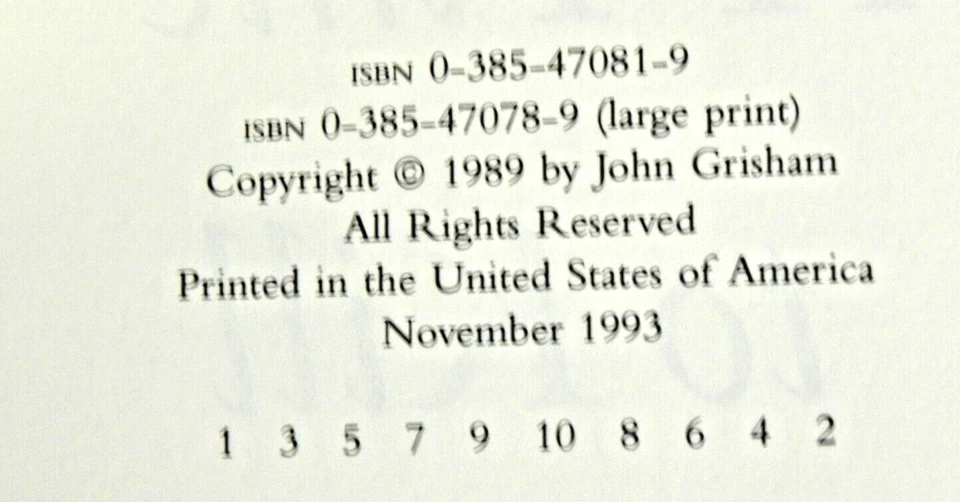 Time To Kill by John Grisham 1st Edition 1st Print Hardback November 1993 Foto 4 de 4