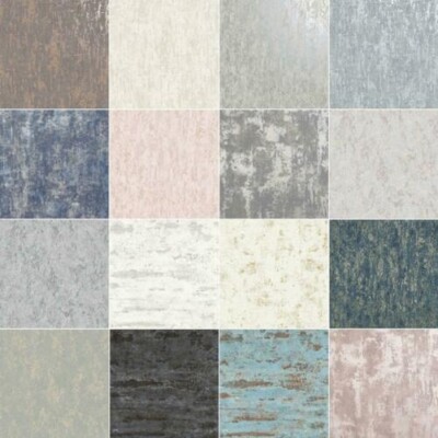 Industrial Texture Metallic Concrete Contemporary Wallpaper - Various Designs
