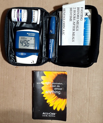 Accu-Chek Advantage Blood Glucose Kit Monitoring Meter & One Touch FREE SHIPPING