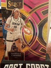 2024 Panini Select WNBA Premier Kamilla Cardoso RC Pink And Purple /99
