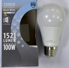 14.5W (=100W) LED Classic GLS A60 Light Bulb, ES, E27, Edison Screw, 2700K Lamp
