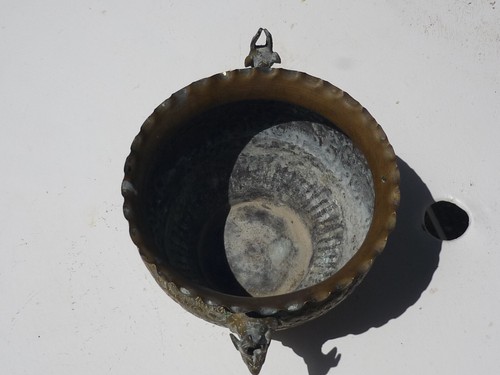 Cache-pot – persan - Qadjar - décor cerfs éléphants - ancien XIXe - Photo 13/16