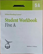 WRS Wilson Reading System 3rd Edition Student Workbook 5A