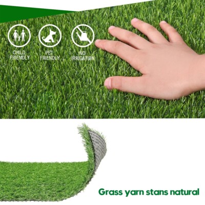 Artificial Fake Synthetic Grass Rug Garden Landscape Lawn Carpet Mat Turf Astro