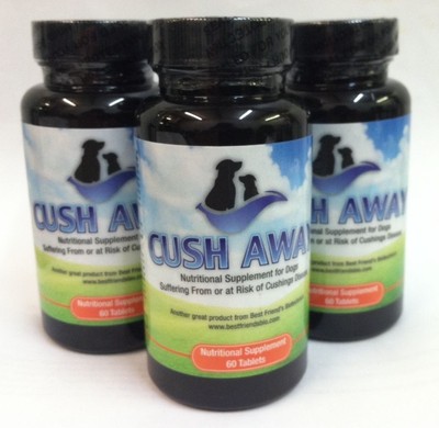 Cush Away Dog Cushings Supplement Savings! Three Bottles for $119.99, Save $20+