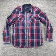 Buffalo David Bitton Button Up Shirt Mens Large L Multicolor Plaid Long Sleeve