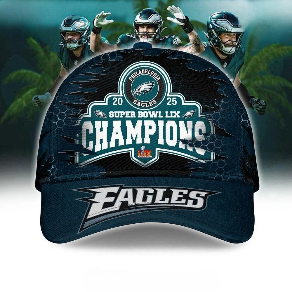 Philadelphia Eagles Super Bowl LIX Champions Special Cap