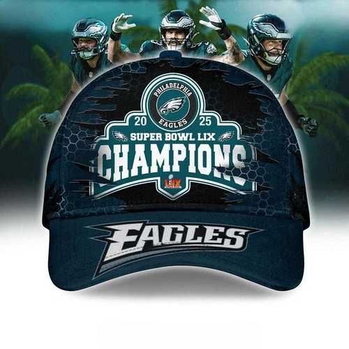 Philadelphia Eagles Super Bowl LIX Champions Special Cap