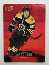 2020 - 2021 BRAD MARCHAND UD TIM HORTONS RED DIE CUT DC-29 NHL HOCKEY CARD BRUIN