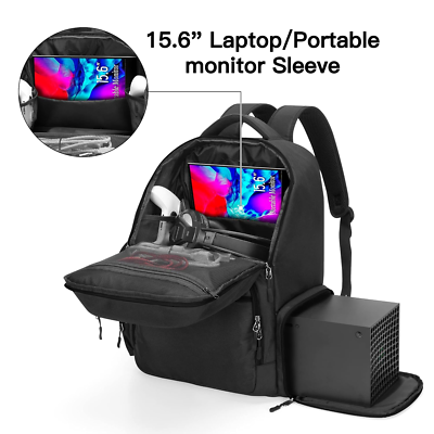Xbox Series X Travel Backpack with Laptop Compartment & Game