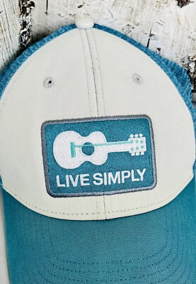 EUC / RARE! Patagonia LIVE SIMPLY Guitar Camp Hike Blue 