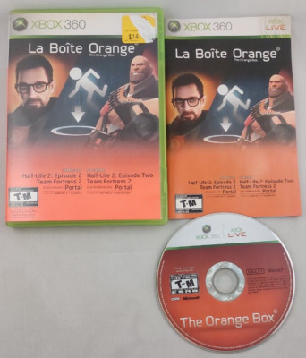 The Orange Box (Microsoft Xbox 360, 2007) CIB / Complete - Tested