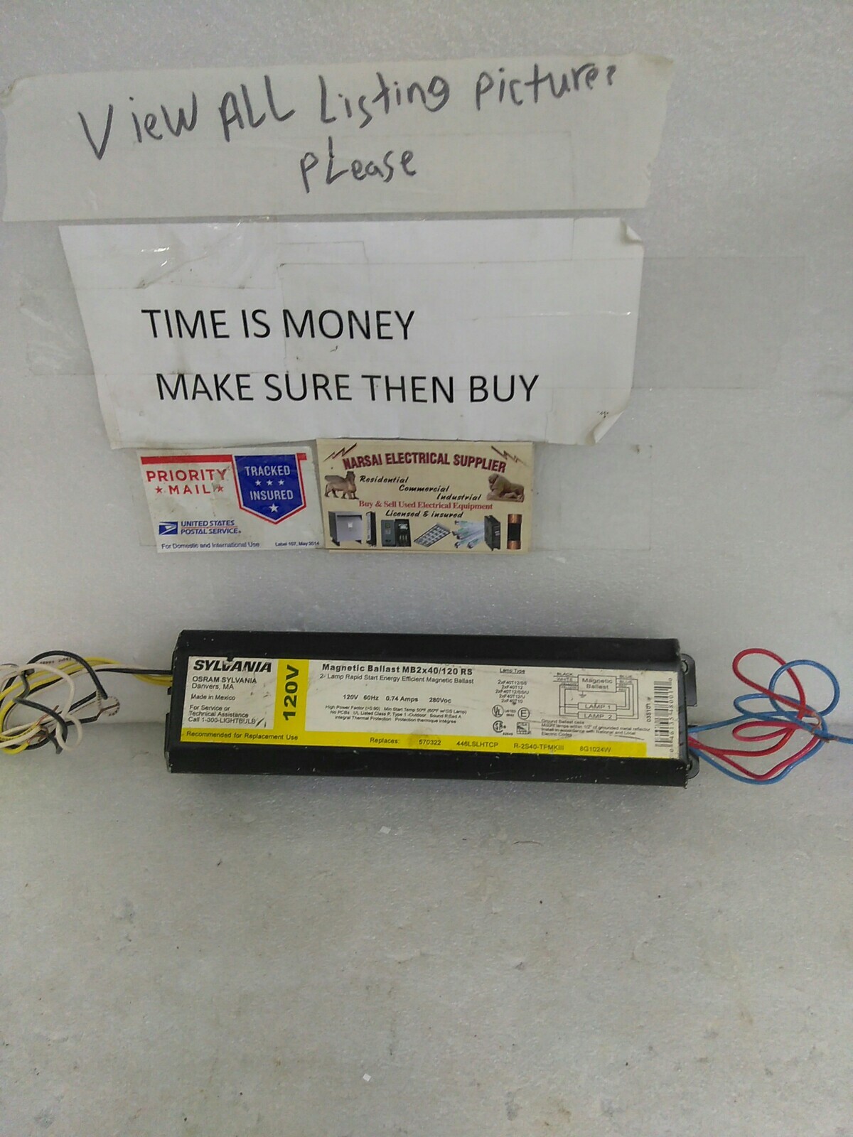 Sylvania MB2x40/120 RS 120V Ballast(55C1) eBay