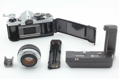 Near Mint] Olympus OM-2 35mm SLR Film Camera w/ 50mm f/1.8 Winder