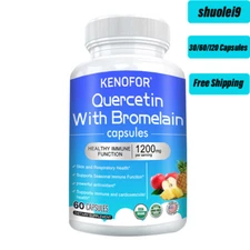 Quercetin With Bromelain 1200Mg - Natural Immune supplement, Vegetarian Capsules