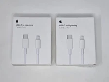 LOT OF 2 GENUINE Apple USB-C-to-Lightning Charging Cable 2M MQGH2AM/A - A2441