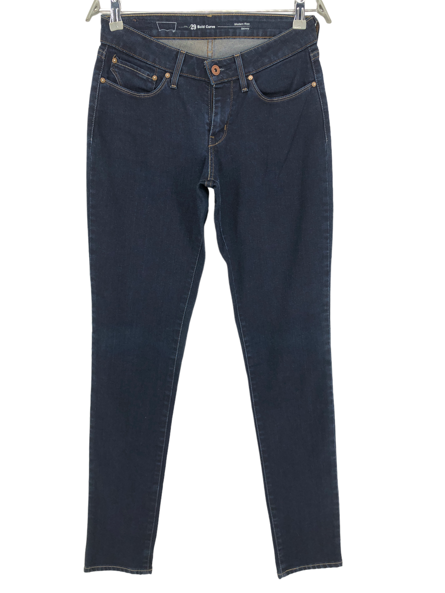 Levi's Skinny Demi Curve Pour Femme - Jeans Vintage Taille W29 L30 - Bleu Délavé